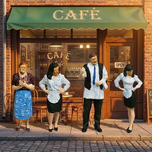 Fg56 1940s french cafe staff - fg56,