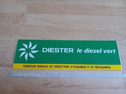 Biofuel sticker diester the - biofuel,