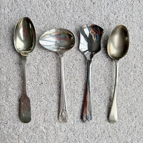 Vintage serving spoons mixed - vintage,