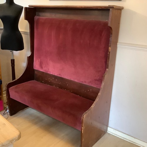Antique church pew bench - pew,