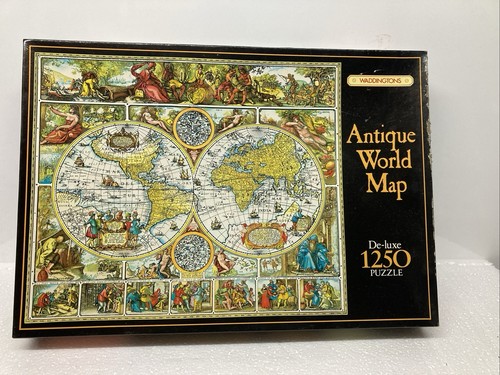 Waddingtons antique world map - antique,