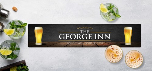 Personalised bar runner - bar, mat