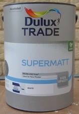 FOR COLLECTION | 5 LITRES DULUX SUPERMATT WHITE EMULSION | INTERIOR HIGH OPACITY