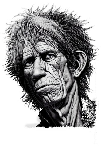 Keith richards caricature - richards,