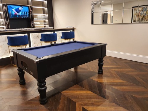 7ft slate bed turned leg - bed,