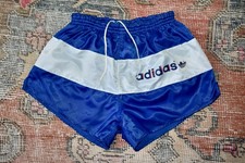 Vtg 80s Adidas Shiny Blue