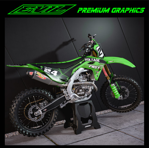 Kawasaki motocross graphics - kawasaki,