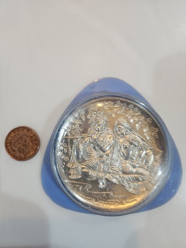Radha krishna coin silver - radha, coin,