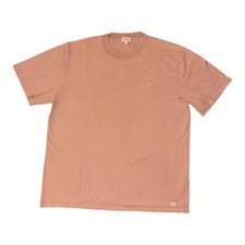 Armor Lux T Shirt Size L Brown Rust Cotton Casual Nautical Marine Patch Workwear