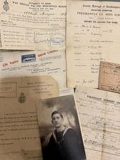 Merchant navy ww1 ephemera - navy,
