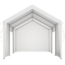 Carport Car Canopy 10x20FT Heavy Duty Car Shelter with Sidewalls White