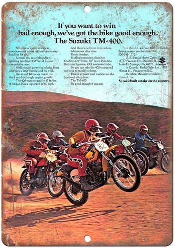 Suzuki 400 vintage dirt - tm-400,