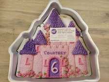 Vintage Aluminum Wilton Enchanted Castle Princess Party Cake Tin Pan