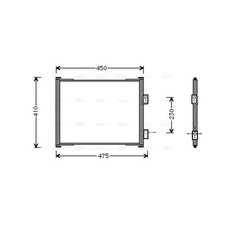 Air Con Condenser For Ford KA MK1 1.6i AVA AC 1026928 1027050 1027051