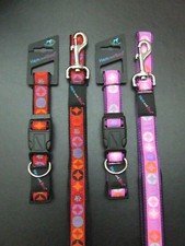 DIAMOND HEM AND BOO DOG & CO NYLON CLIP COLLAR or PADDED HANDLE LEAD -NutsAMutts