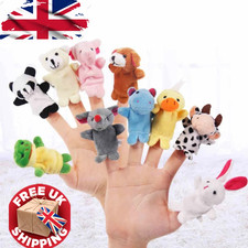 10x Finger Puppets Set - Mini Animal Hand Puppet Toys for Children's Gifts