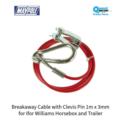 Breakaway cable with clevis - cable,