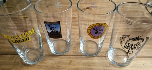 Misc welsh pint glasses - misc,