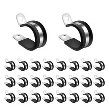 Rubber lined clips - p,