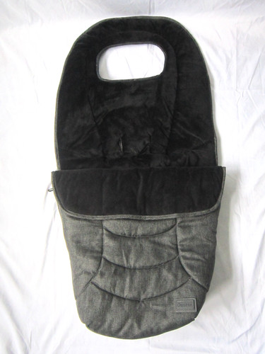 Deluxe oyster footmuff grey - oyster,