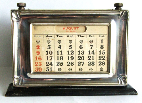 Art deco perpetual desk - art,
