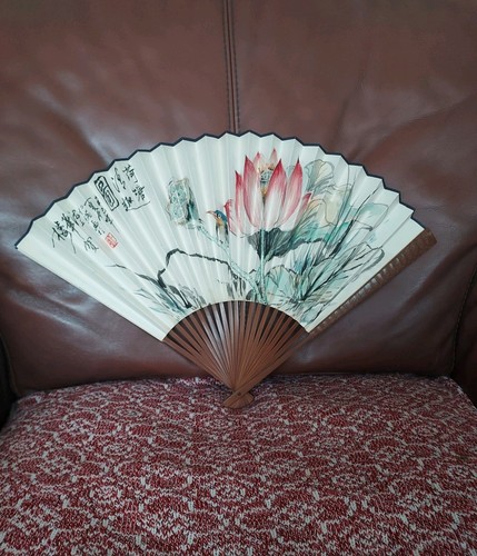Japanese folding fan handmade - japanese,