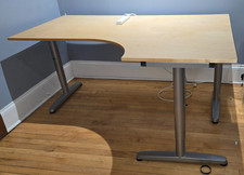 BIRCH IKEA GALANT CORNER DESK