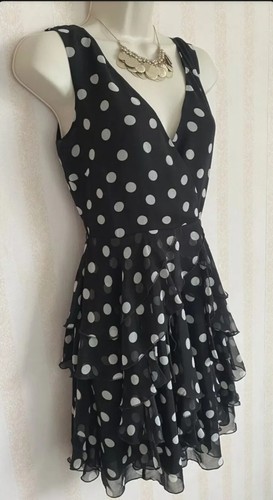 Black white polka dot - black,