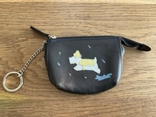 Radley Keyring Coin Purse Black Scottie Dog in Rain FREE POSTAGE
