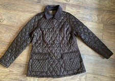 Ladies Waterproof Barbour Jacket - Dark Brown - Size 16