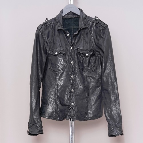 All saints leather shirt - saints,