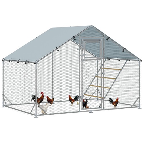 Pawhut walk chicken run - chicken, w/