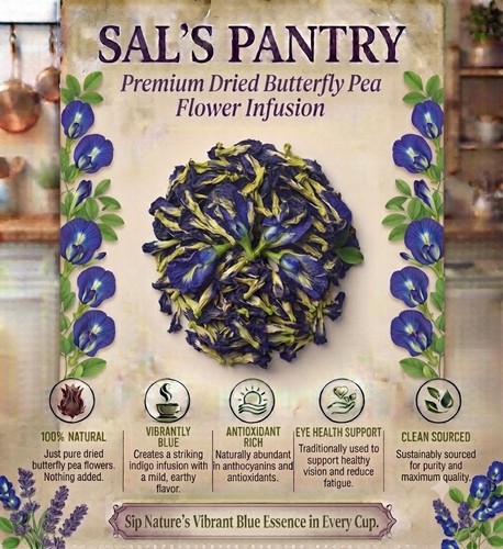 Organic blue pea flower - organic, tea