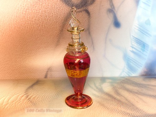 Small red and gold egyptian - and,