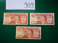 Gibraltar £1 Note x3