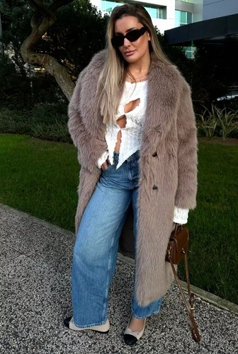 Zara long faux fur coat - zara,