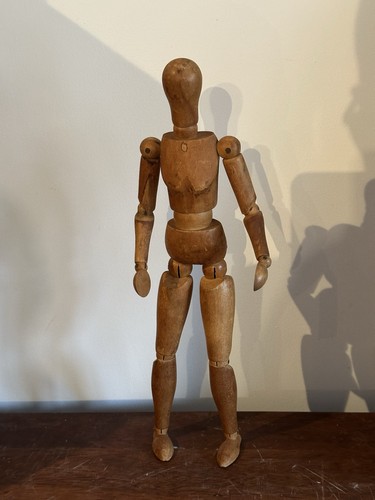 Vintage wooden artist - vintage,