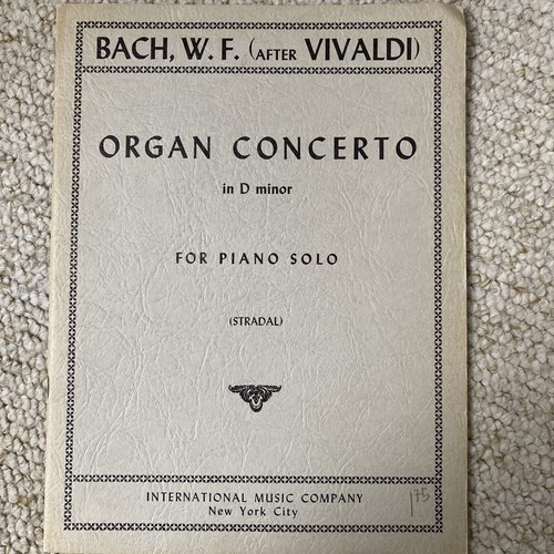 Bach organ concerto piano - w.f.,
