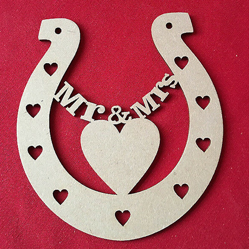 Mrs horseshoe bride gift - mr&mrs,