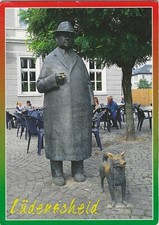 18350 - Postcard showing statue Onkel-Willi in Ludenscheid, Sauerland