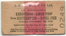 Steamer Ticket  S'ton & Isle