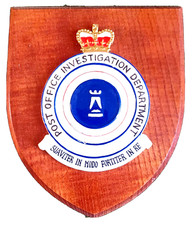 (GPO) Post Office Investigations Branch Plaque Scandal or Great Train Robbery
