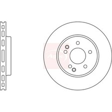 2x Brake Discs Vented For