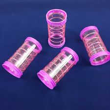 Fantazia Hamster Cage Straight Glitter 4x Tubes Pink Blue Orange Red Lime Purple