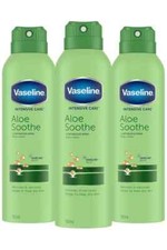 Vaseline Intensive Care Spray Moisturizer, Aloe Soothe, 3 Pack, FREE UK DELIVERY