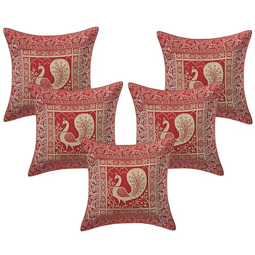 Red cushion cover - red,