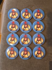 Star Trek pin badge featuring the Starfleet insignia and the Bandai logo.