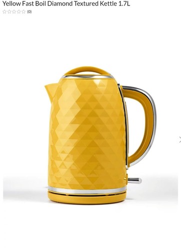 Yellow electric kettle - electric, 1.7l