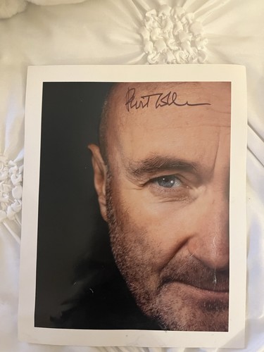 Phil collins signed photo - phil,