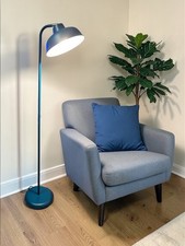 Blue Metal Floor Lamp
